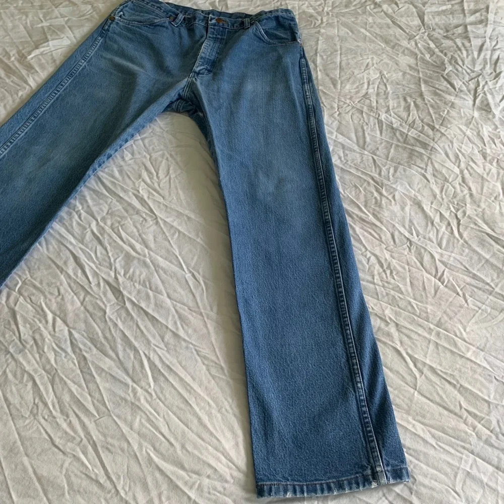 Wrangler 36x32 Jeans Blue 13MWZ Cowboy Cut Original Fit Straight Leg Denim